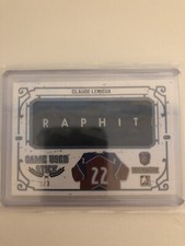 2017 Stickwork Claude Lemieux Stick 3/3 Game Used Leaf SP