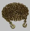 3/8 X 10FT, GRADE 70, GRAB HOOKS TOW DOLLY AXLE TIE DOWN CHAIN SHACKLE CLEVIS Foto 1 de 1