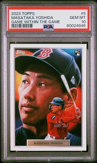 2023 Topps Game within the Game 5 Masataka Yoshida - PSA 10 GEM MT!!! - Image 1 of 2