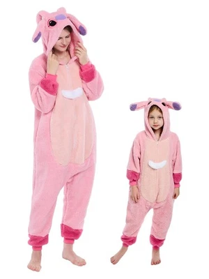 GONAAP Adulto Unisex Sherpa Animal Body Pijama Disfraz Juegos con disfraces Rosa M Foto 1 de 4