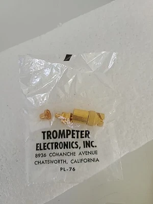 PL-76 TROMPETER GOLD CONNECTOR NEW/factory Sealed  - Image 1 of 3