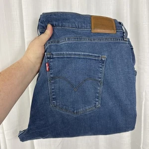 LEVI'S 312 SHAPING SLIM Women’s BLUE Jeans W34 L32 Stretchy VGC - Picture 1 of 7