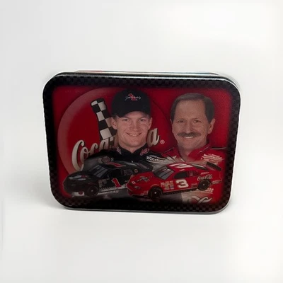 1998 Dale Earnhardt Sr. Dale Jr. Coca Cola Ltd. Ed. Tin 1/64 NASCAR Diecast Set - Image 1 of 2