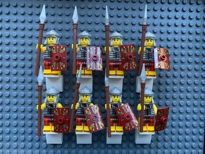 8X Collectible Roman Army Soldier Minifigures - NEW - Image 1 of 3