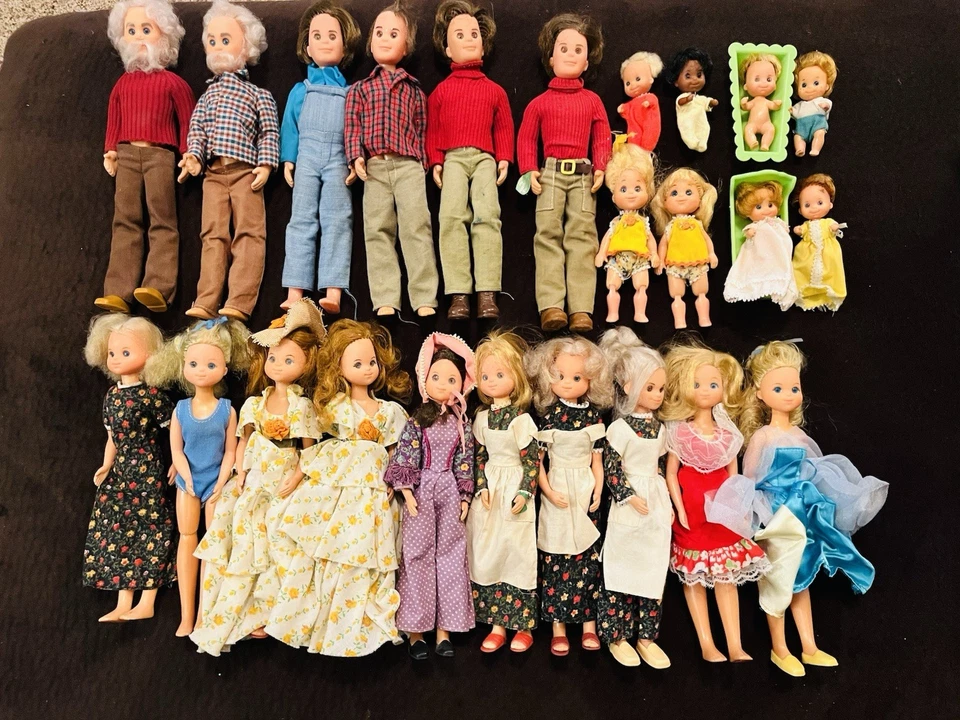 Vintage 1973 Mattel Sunshine Family Dolls - Image 1 of 1