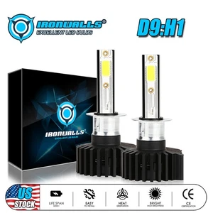 2x Kit de conversión de bombillas de faros LED H1 lámpara de haz alto bajo 6500K blanco 360000LM - Imagen 1 de 12