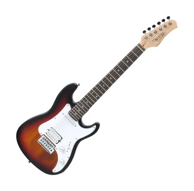 Guitare Electrique 3/4 Débutant Enfant 8-14 Ans Palissandre Pick Up Sunburst - Photo 1/4