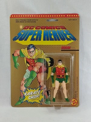 Figura de acción Robin de superhéroes de DC Comics Karate Chop ToyBiz 1989 NUEVA SIN USAR, EN CAJA Foto 1 de 4