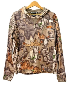 Treezyn Late Seezyn MENS "M" PRE-OWNED Hoodie CAMO HUNTING 1/4 ZIP PULLOVER COZY - Picture 1 of 11