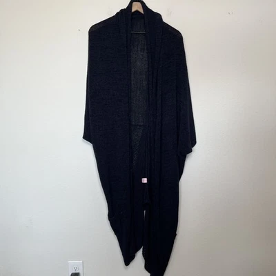 Cárdigan plumero largo azul grande tejido chal Calypso St. Barth para mujer Foto 1 de 4