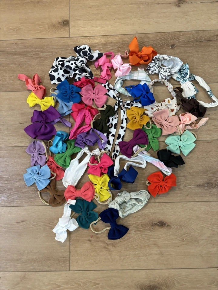Baby Bows 45 Total A Variety Of Colors￼ - Image 1 of 4