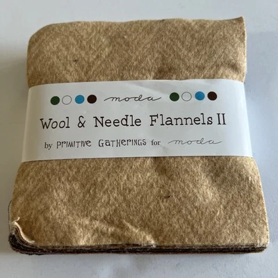 Moda Wool & Needle Flannel II By Primitive Gatherings Charm Pack  - Image 1 of 2