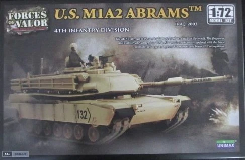 FORCES OF VALOR 87015 MODELLO MILITARE CHAR U.S. M1A2 ABRAMS 1/72 - Immagine 1 di 1