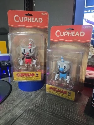 New - CUPHEAD & MUGMAN - 4" FUNKO Action Figures 2018 Studio MDHR No1 No2 MOC - Image 1 of 2