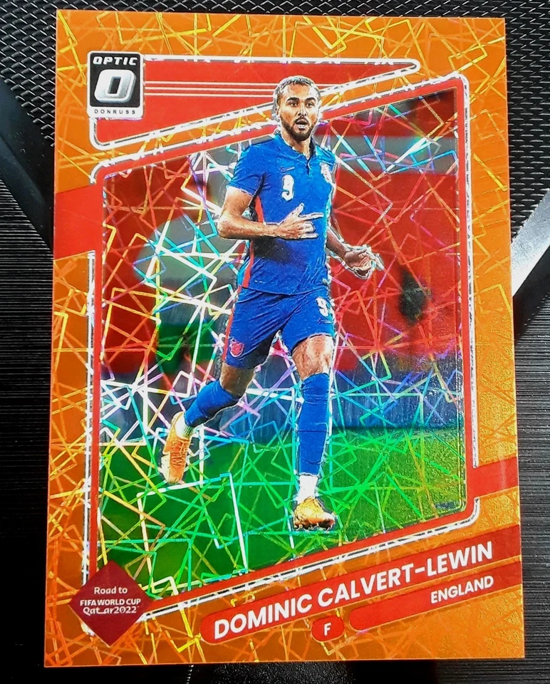 2021 Panini Donruss Road to Qatar Optic Orange /49 Dominic Calvert-Lewin  - Image 1 of 2