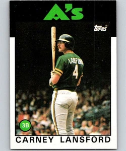 1986 Topps #134 Carney Lansford Oakland ID:62331 - Picture 1 of 2