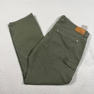 Pantalón Kith de lona teñida dorado Flagstaff verde oliva ropa de trabajo de carga para hombre 38x30 - Imagen 1 de 16
