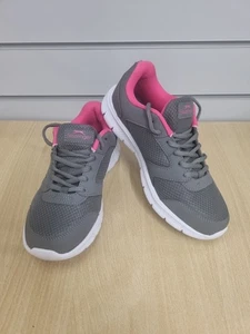 BNWOB Slazenger Ladies Grey and Pink Trainers Size 5 1/2 - Picture 1 of 7