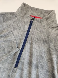 Camisa Pullover Vineyard Vines Performance Para Hombre L Gris Camuflada Manga Larga 1/4 Cremallera - Imagen 1 de 7
