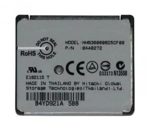 Hitachi 4 GB HMS360606D5CF00 Microdrive (0A40272) - Image 1 of 1
