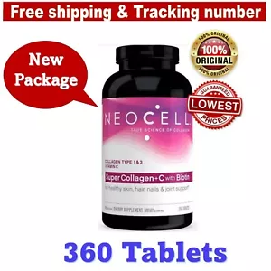 NEOCELL SUPER COLLAGEN TYPE I & III +Vitamin C and Biotin 360 Tablets - Picture 1 of 11