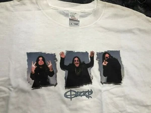 Vintage T Shirt - Ozzy Osbourne heavy metal band Black Sabbath Black Size XL NOS - Picture 1 of 6