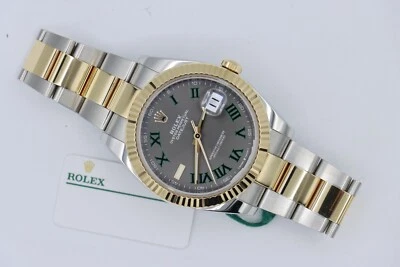 Rolex Datejust 41 126333 Wimbledon Slate Dial Two-Tone Oyster Band Year 2023 - Image 1 of 4