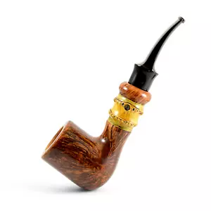 Pipa Briar a mano libera pipa unica artigianale CraZy forma bambù rara pipa fatta a mano - Foto 1 di 9