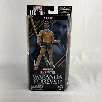 Boneco de ação Marvel Legends Series Pantera Negra Wakanda Forever NAMOR 6 polegadas - Imagem 1 de 4