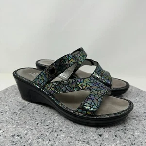 Sandali Alegria donna 8 pelle zeppa Loti Tectonic comodi slide scarpe 38 - Foto 1 di 22