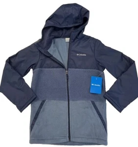 COLUMBIA $75 Boys youth blue steens mt overlay fleece jacket SIZE XL - Picture 1 of 4