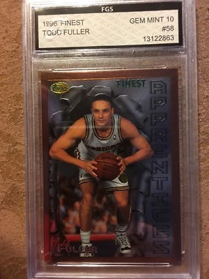 1996 Finest Apprentices #58 warriors Todd Fuller FGS GEM MINT 10 - Image 1 of 2