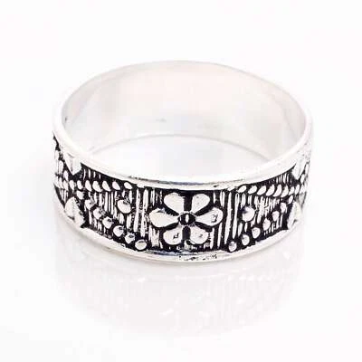 Argento 925 Placcato Fatto A Mano Gioielli Per Lei Anello Misura 10 R-14298 - Immagine 1 di 3