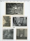 (10) Vintage photo lot / SWING SETS Slides Playground Rides Germs OLD SNAPSHOTS