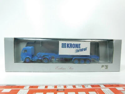 BH53-0,5# Herpa Exclusiv Serie H0/1:87 Sattelzug MB Krone Eurotrail, Mint+Box - Immagine 1 di 4