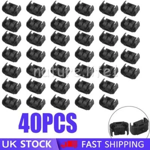 Pack of 40 Brake Line Clips - BLACK - Suitable for 5mm (3/16") Brake Pipes - Picture 1 of 8