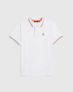 Psycho Bunny Herren Alvin Sport Polo - B6K127Y1PB 100 WEISS / XXL - Bild 1 von 5