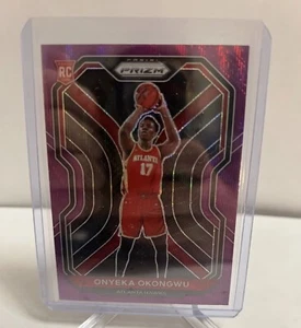 2020-21 Panini Prizm Onyeka Okongwu Purple Wave Prizm Rookie RC #260 Hawks - Picture 1 of 2