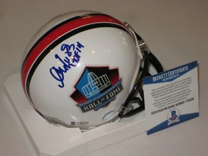 ANDRE REED (Bills) Signed HALL OF FAME Mini-helmet w/ Beckett COA - Picture 1 of 5