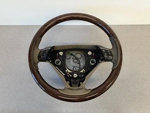 Volvo S60 XC90 V70 S80 Wooden Steering Wheel With Navigation (READ) - Picture 1 of 17