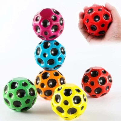 MARKENLOS Extreme High Bouncing Ball Space Ball Bouncy Ball Outdoor Throw Catch Moon