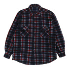 Unbranded Checked Overshirt - Xl Blue Polyester