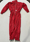 Henry Duvillard Vintage All In One Ski Suit, Red - Size Uk 14