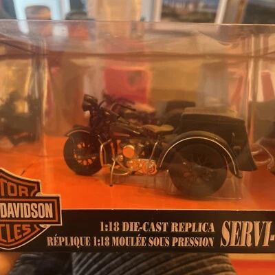 Maisto 1/18 Harley Davidson 1947 Servi-Car Service Car Trike 3 ruedas Minicar Foto 1 de 4