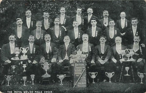 Postcard The Royal Welsh Male Choir RPPC Early 1900's - Bild 1 von 2