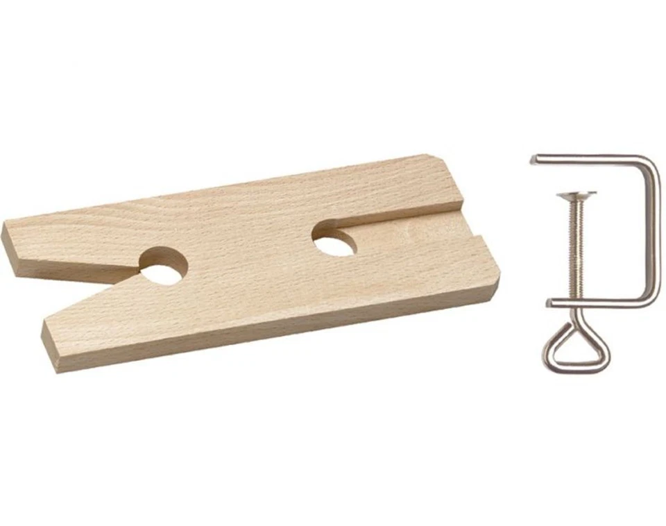 Laubsägetischchen Laubsäge Säge Vorrichtung Brett Laubsägebrett Klemme Zwinge - Bild 1 von 3