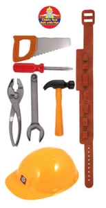 Childrens Tool Belt - Fancy Dress Tool Belt Set Toy Game Saw Spanner Boy Roll - Picture 1 of 1