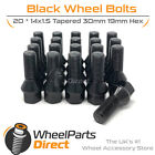 Wheel Bolts 20 14X15 Black For Opel Vivaro B 14 18 On Original Wheels