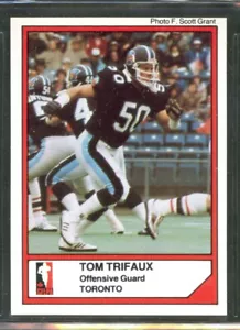 1984 Jogo CFL #11 TOM TRIFAUX Universidad de Calgary Toronto ARGONAUTAS - Imagen 1 de 2