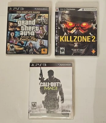 PS3 GAMES GRAND THEFT AUTO, CALL OF DUTYMW3 AND KILL ZONE2 - Image 1 of 4